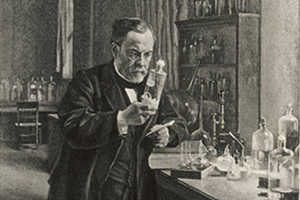 Louis Pasteur in his laboratory 1885
