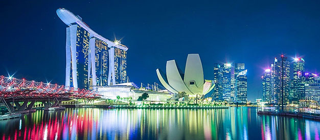 Marina Bay, Singapore, at night