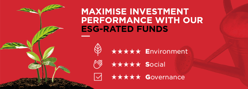 Maximise investment performance with our ESG-rated funds
