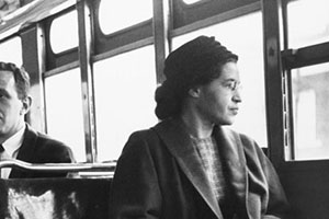 Rosa Parks sat on bus