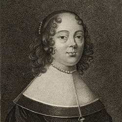 Black and white portrait of Charlotte Stanley