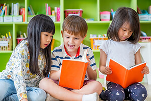 Library visit/reading