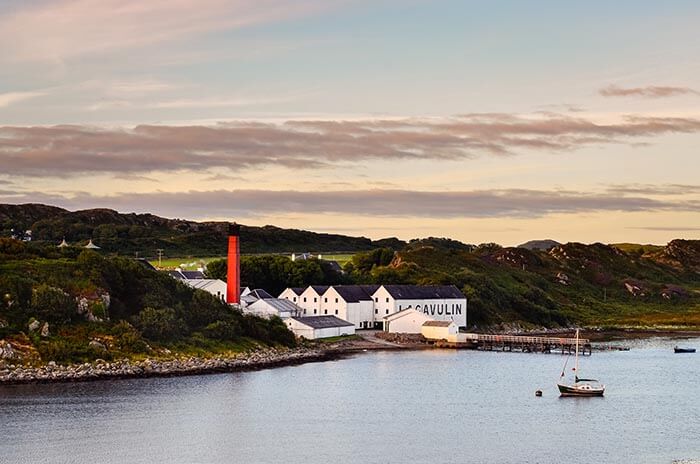 Lagavulin distillery seen from the habour.